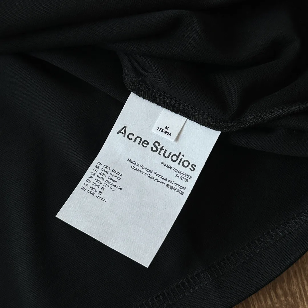 acne studio 24SS logo T Size：S/M/L 24 Classic logo Pinklogo Same Style 😬